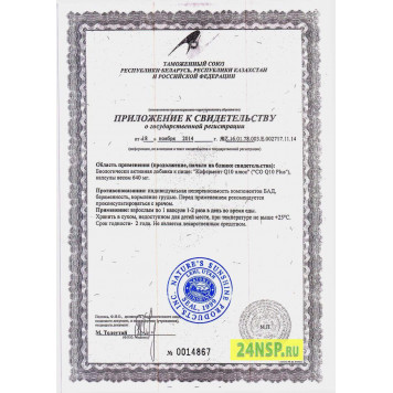 Кофермент Q10 Плюс (CoQ10 Plus) НСП NSP, модель 1796 | Изображение № 4