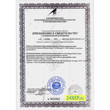 Со Пальметто НСП (Saw Palmetto NSP) Со Пальметто НСП (Saw Palmetto NSP) NSP, модель 630 | Изображение № 8