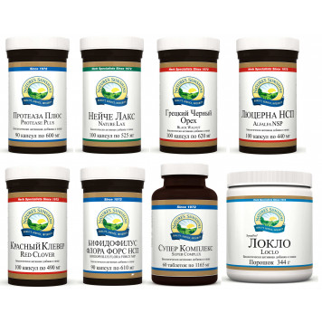 Набор Детокс 14 - производство США Nature's Sunshine Products (NSP) со скидкой 30% только в Клубе NSP! Набор Детокс 14 NSP, артикул 014