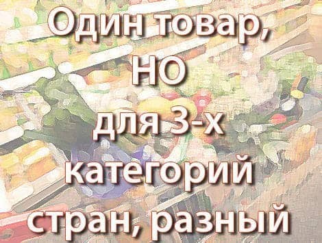 Производители могут выпускать 3и вида одного и того же товара